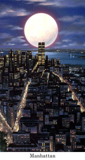 Manhatten by moonlight